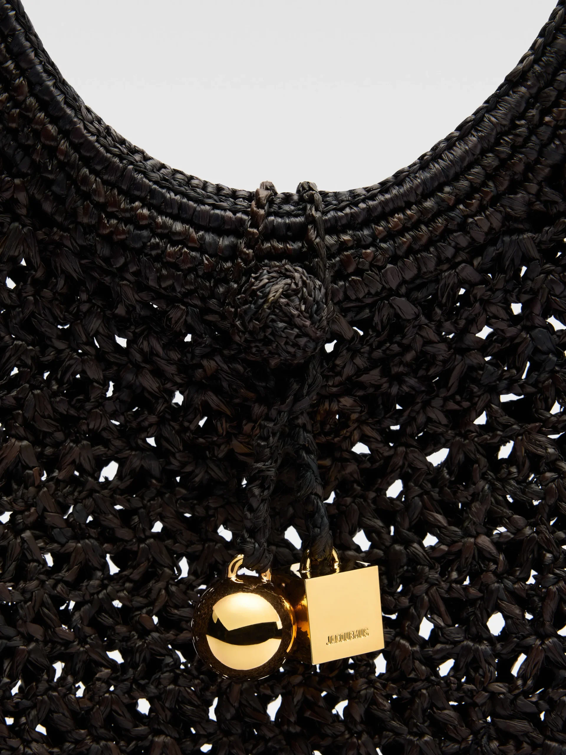 Clearance Jacquemus De Spiaggia vierkante tas Black