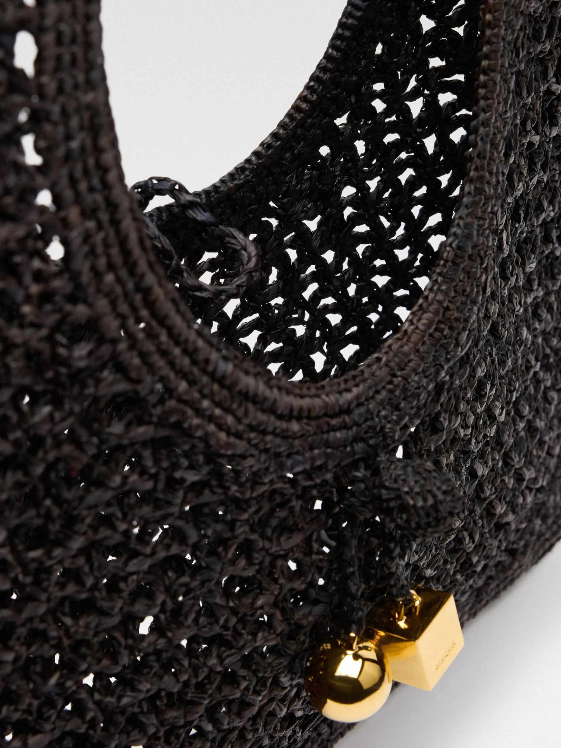 Clearance Jacquemus De Spiaggia vierkante tas Black