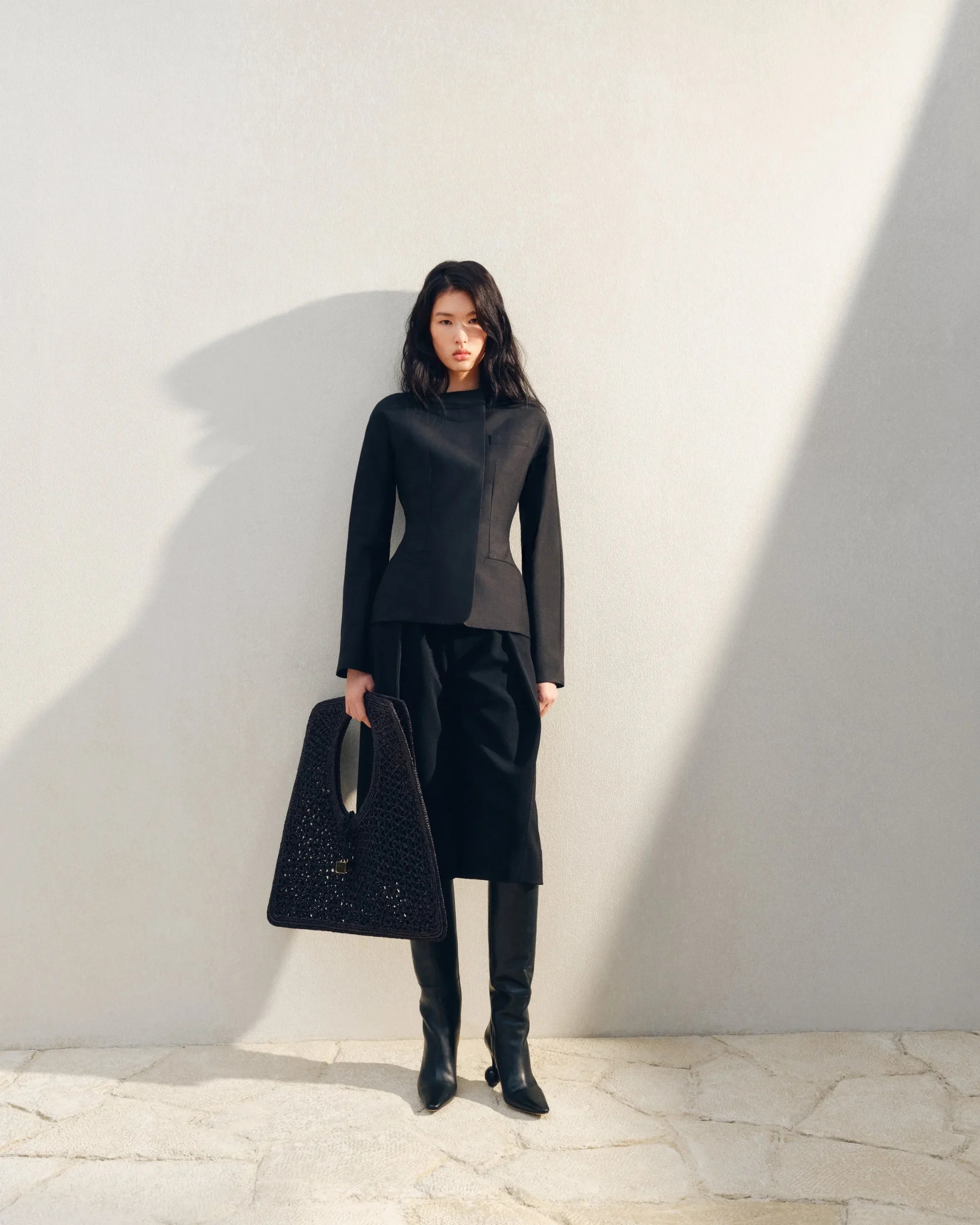 Clearance Jacquemus De Spiaggia vierkante tas Black