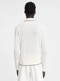Outlet Jacquemus De Tricot polo met lange mouwen Off-White