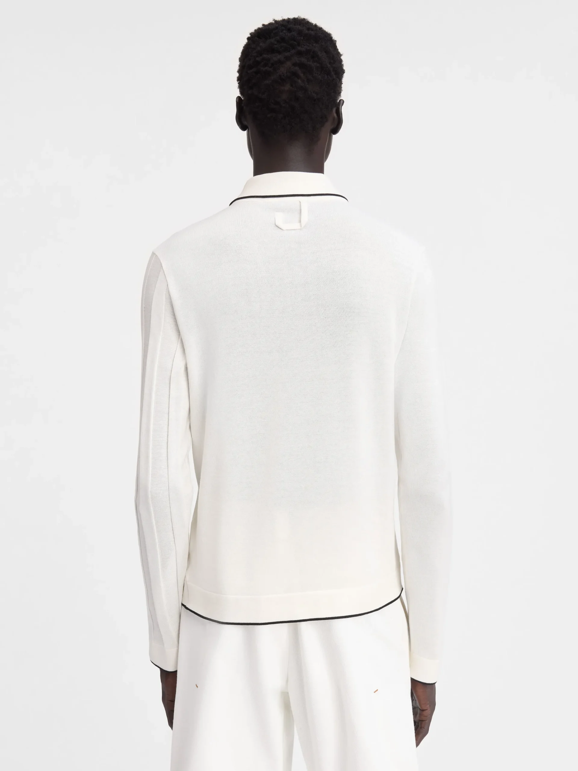 Outlet Jacquemus De Tricot polo met lange mouwen Off-White