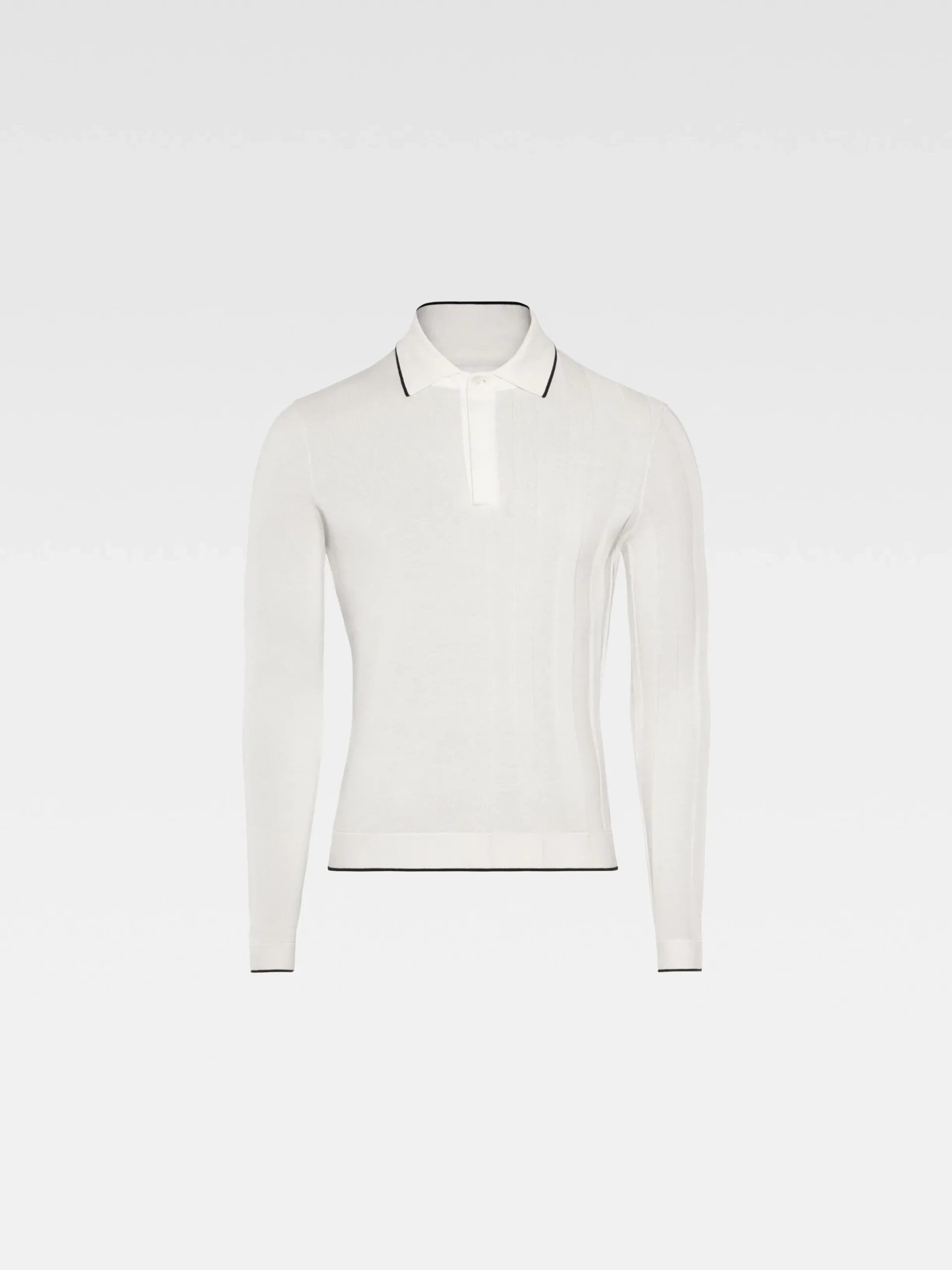 Outlet Jacquemus De Tricot polo met lange mouwen Off-White