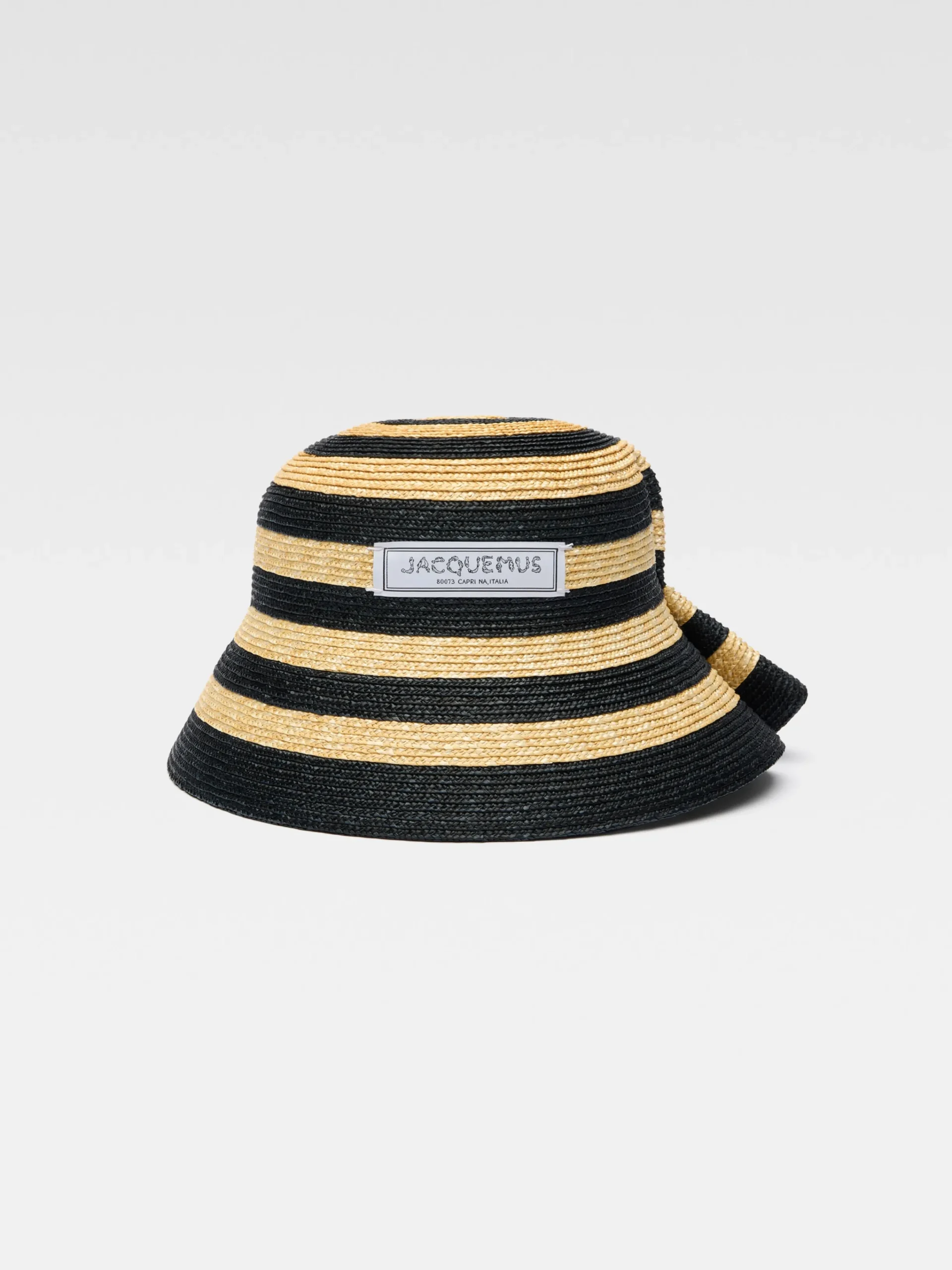 Fashion Jacquemus De Vela hoed Ivory/Black