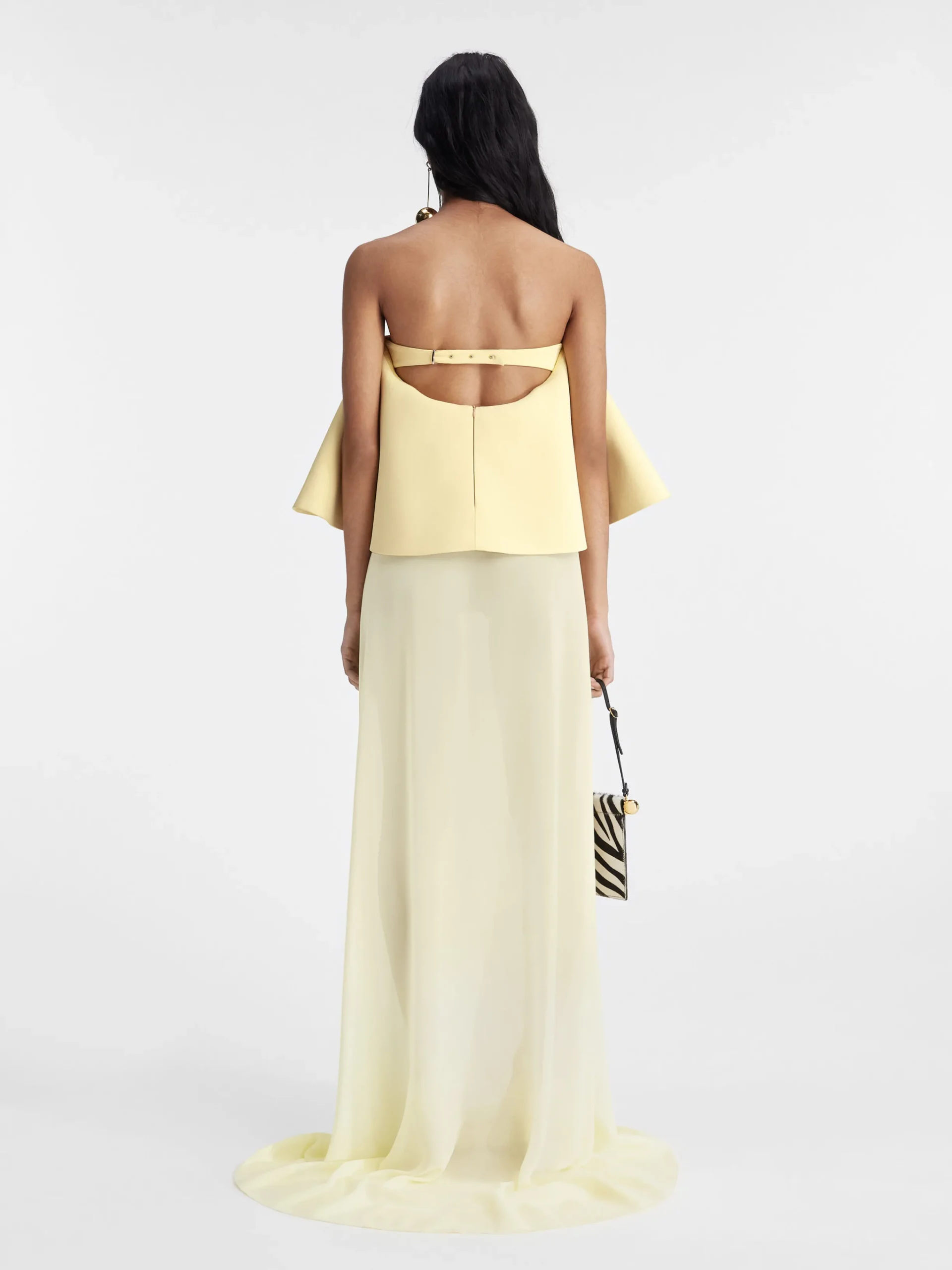 Sale Jacquemus De Vela jurk PaleYellow2