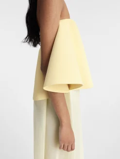 Sale Jacquemus De Vela jurk PaleYellow2