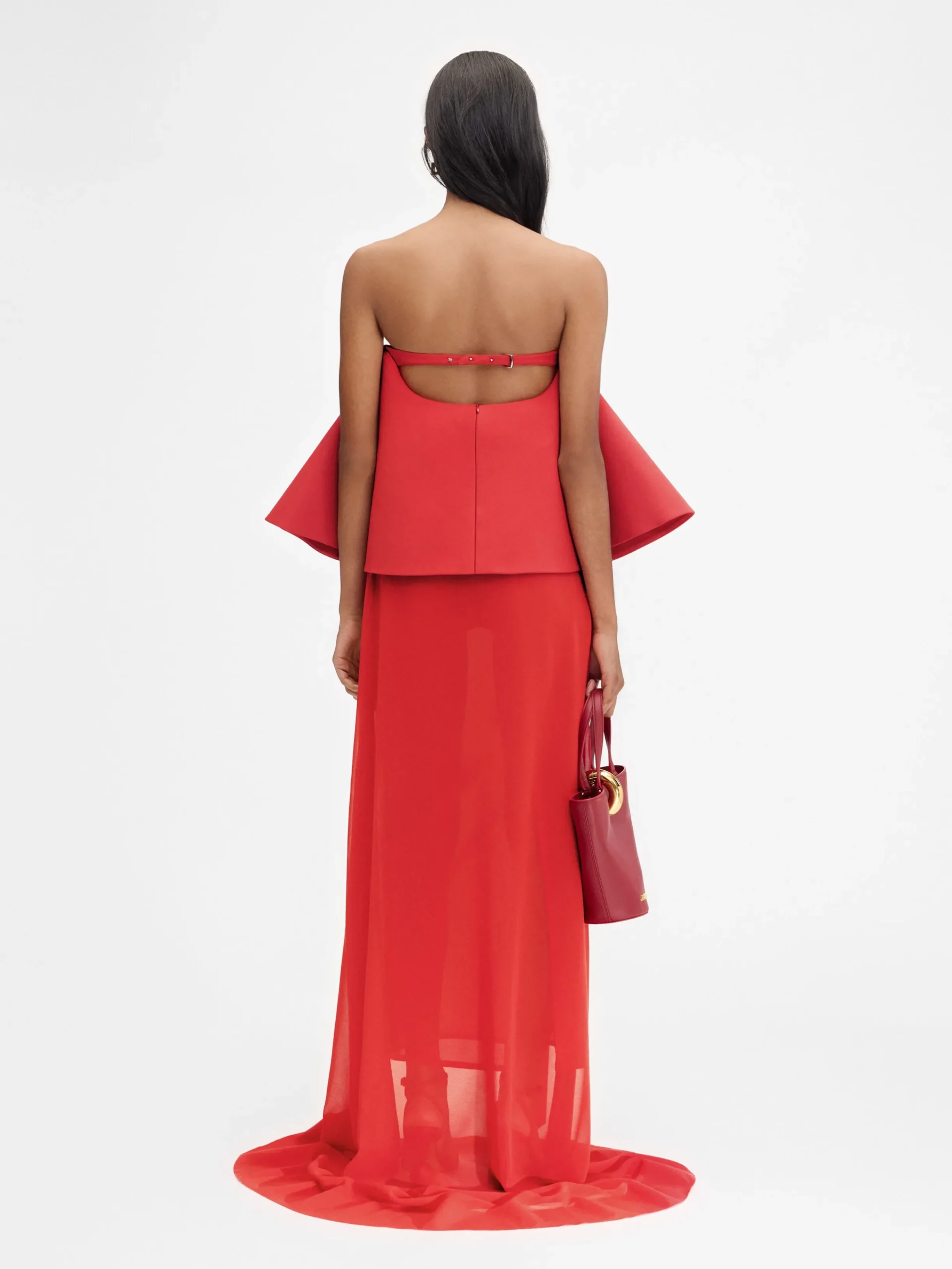 New Jacquemus De Vela jurk Red