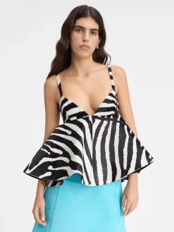 Hot Jacquemus De Vela top Black&WhiteZebra