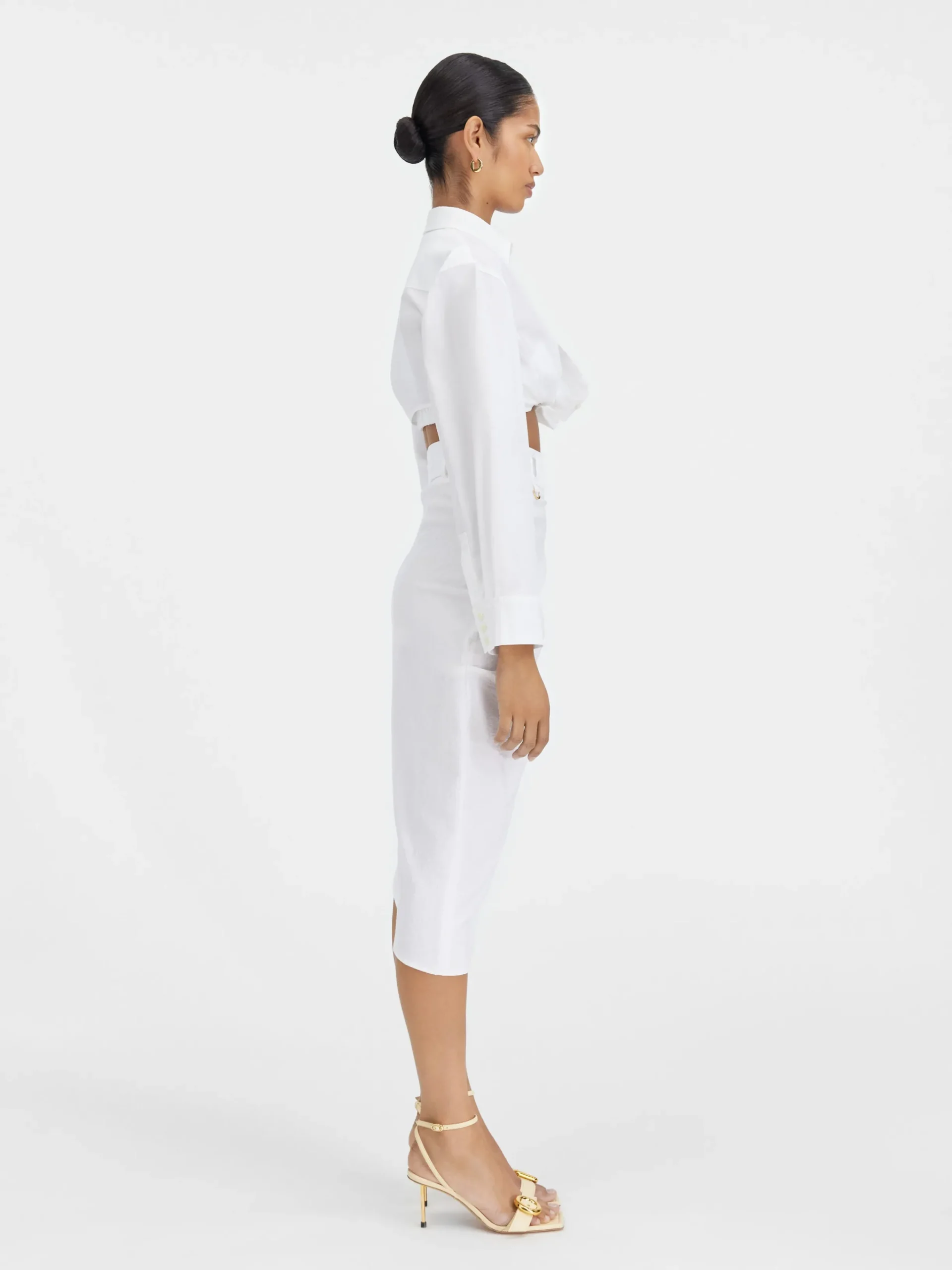 Fashion Jacquemus Het Bahia shirt met korte pasvorm White