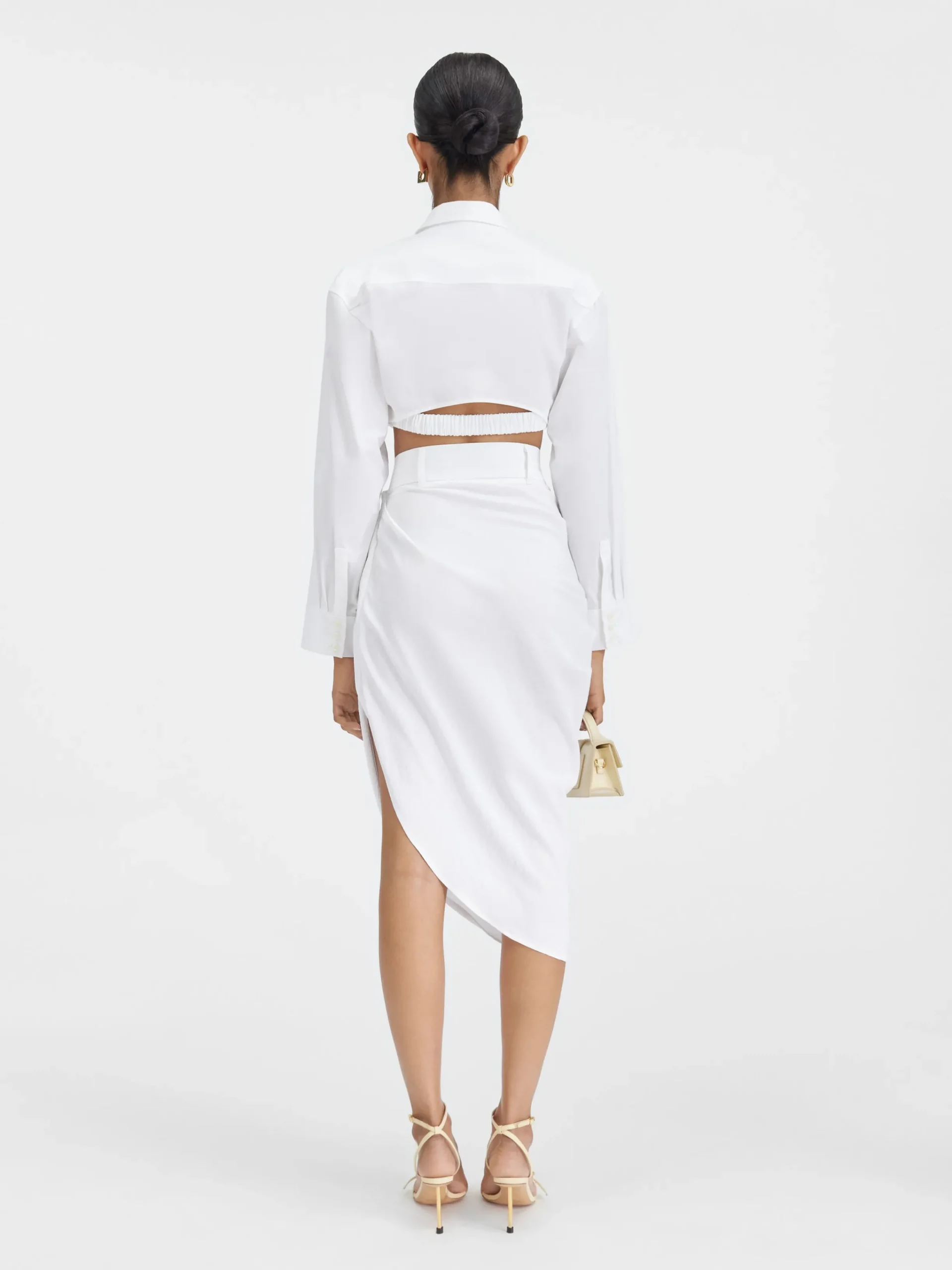 Fashion Jacquemus Het Bahia shirt met korte pasvorm White
