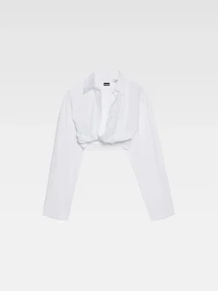Fashion Jacquemus Het Bahia shirt met korte pasvorm White