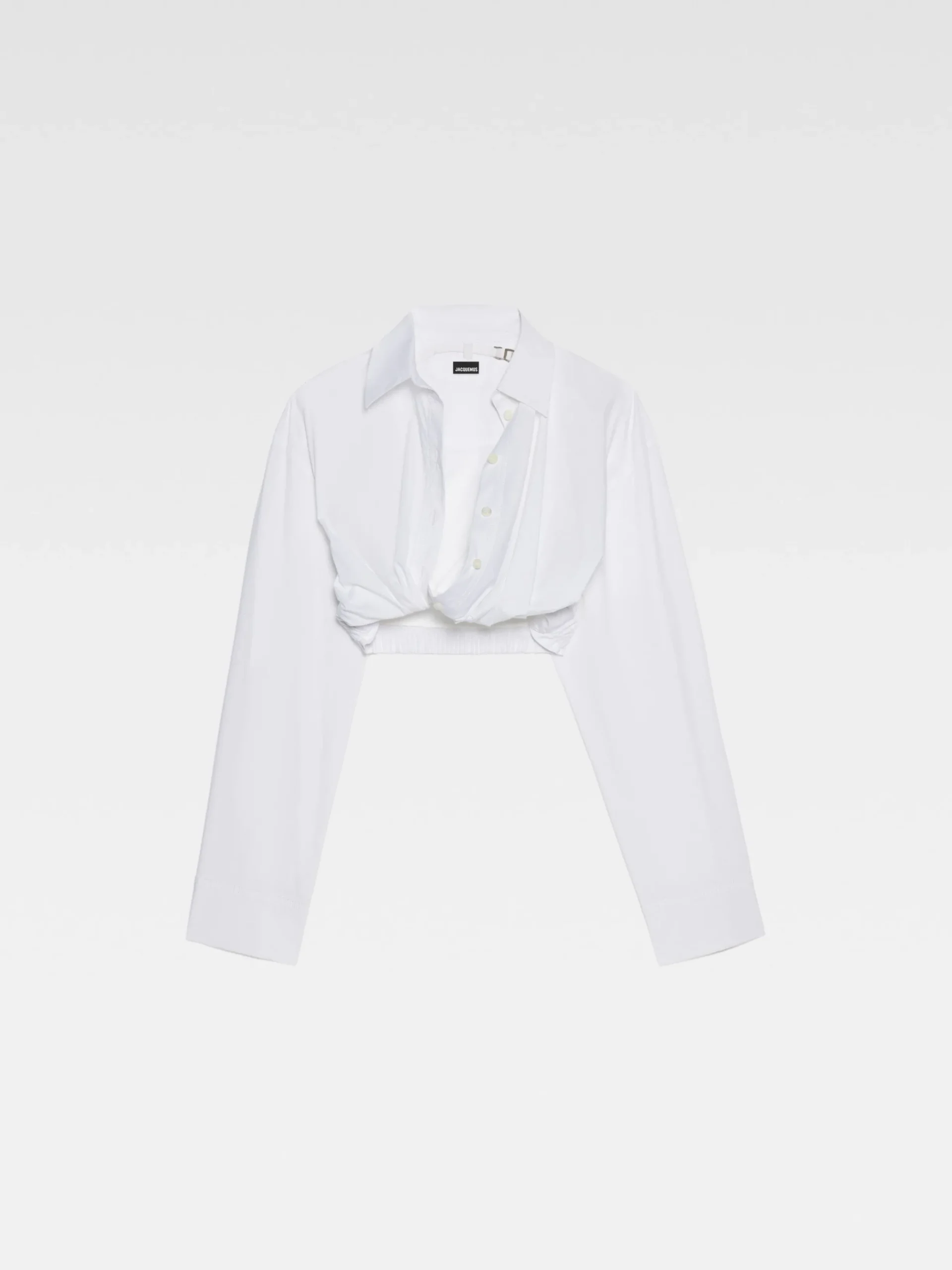 Fashion Jacquemus Het Bahia shirt met korte pasvorm White