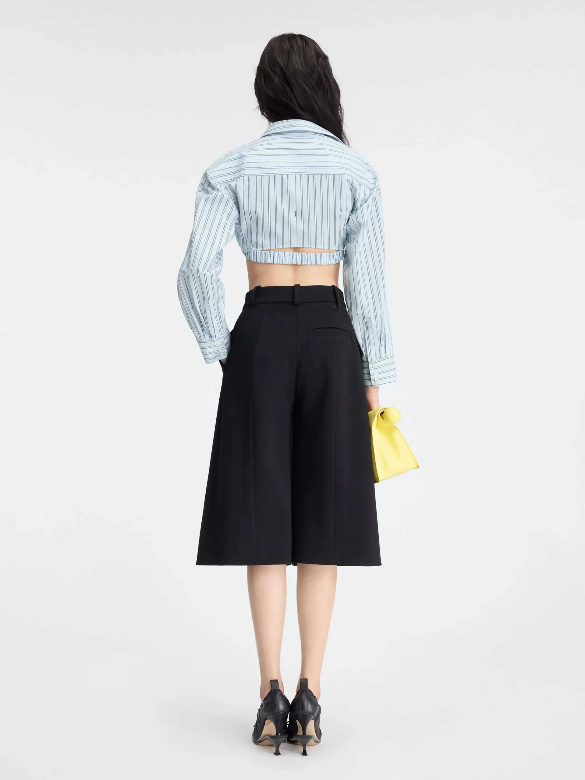 Outlet Jacquemus Het Bahia shirt met korte pasvorm PrintBlueStripes