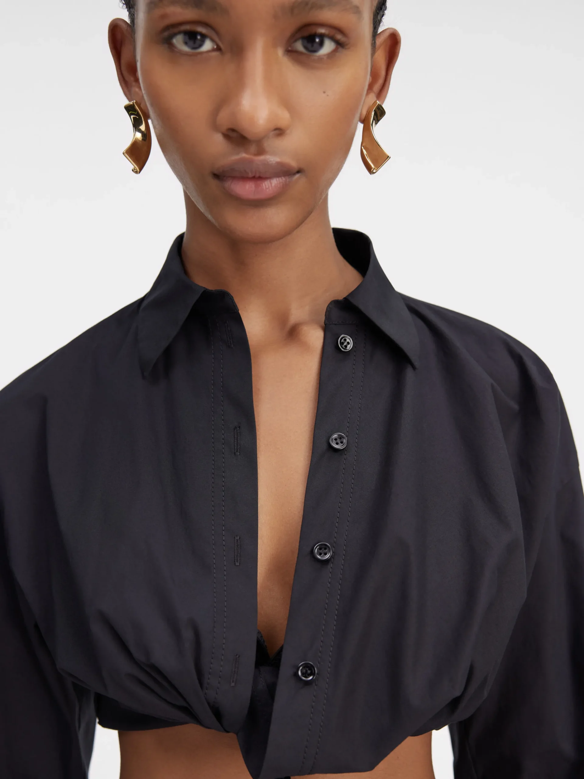 Sale Jacquemus Het Bahia shirt met korte pasvorm Black