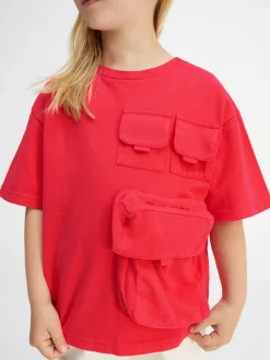 Clearance Jacquemus Het Bolso T-shirt voor kinderen Red