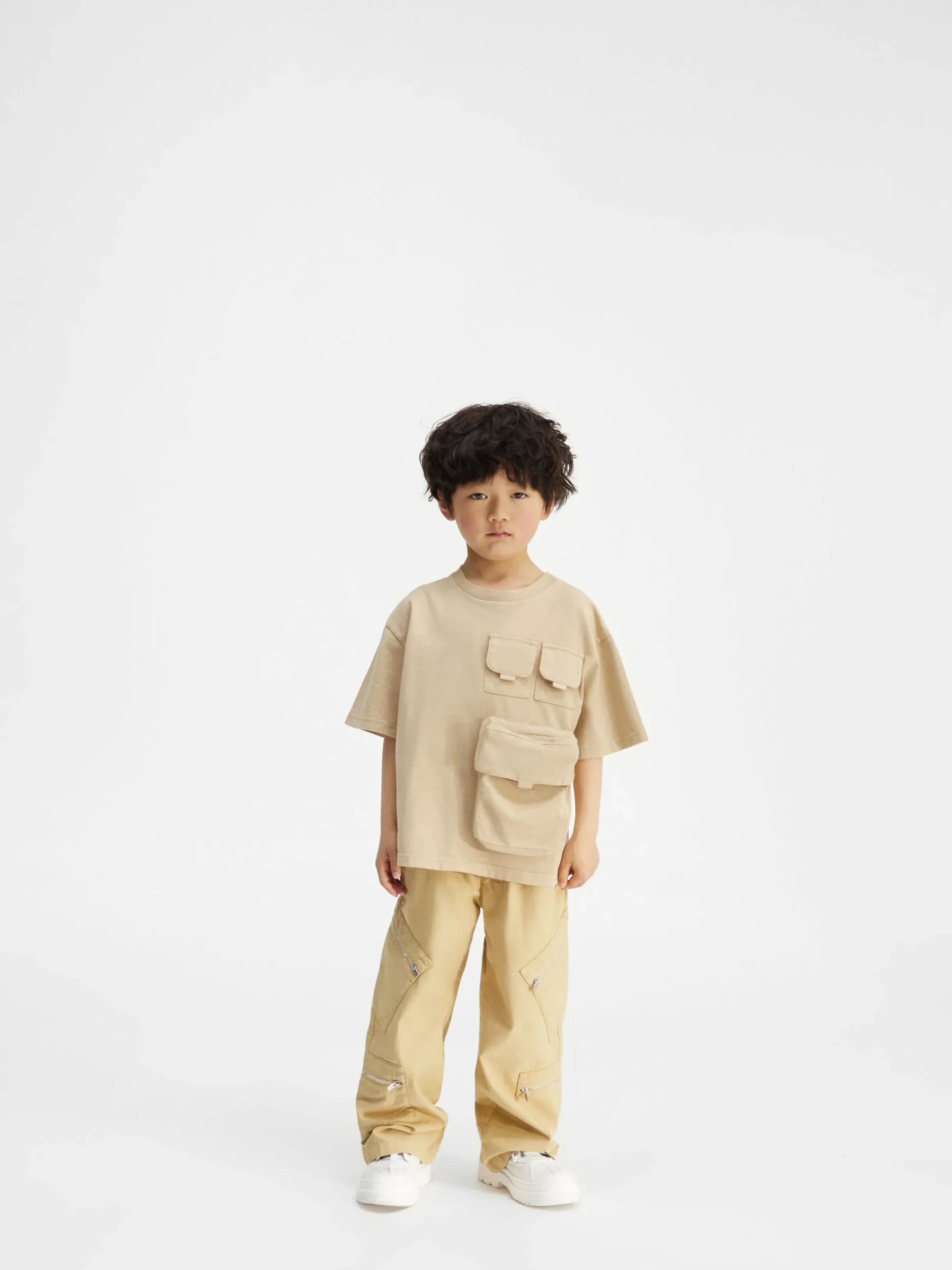 New Jacquemus Het Bolso T-shirt voor kinderen DarkBeige
