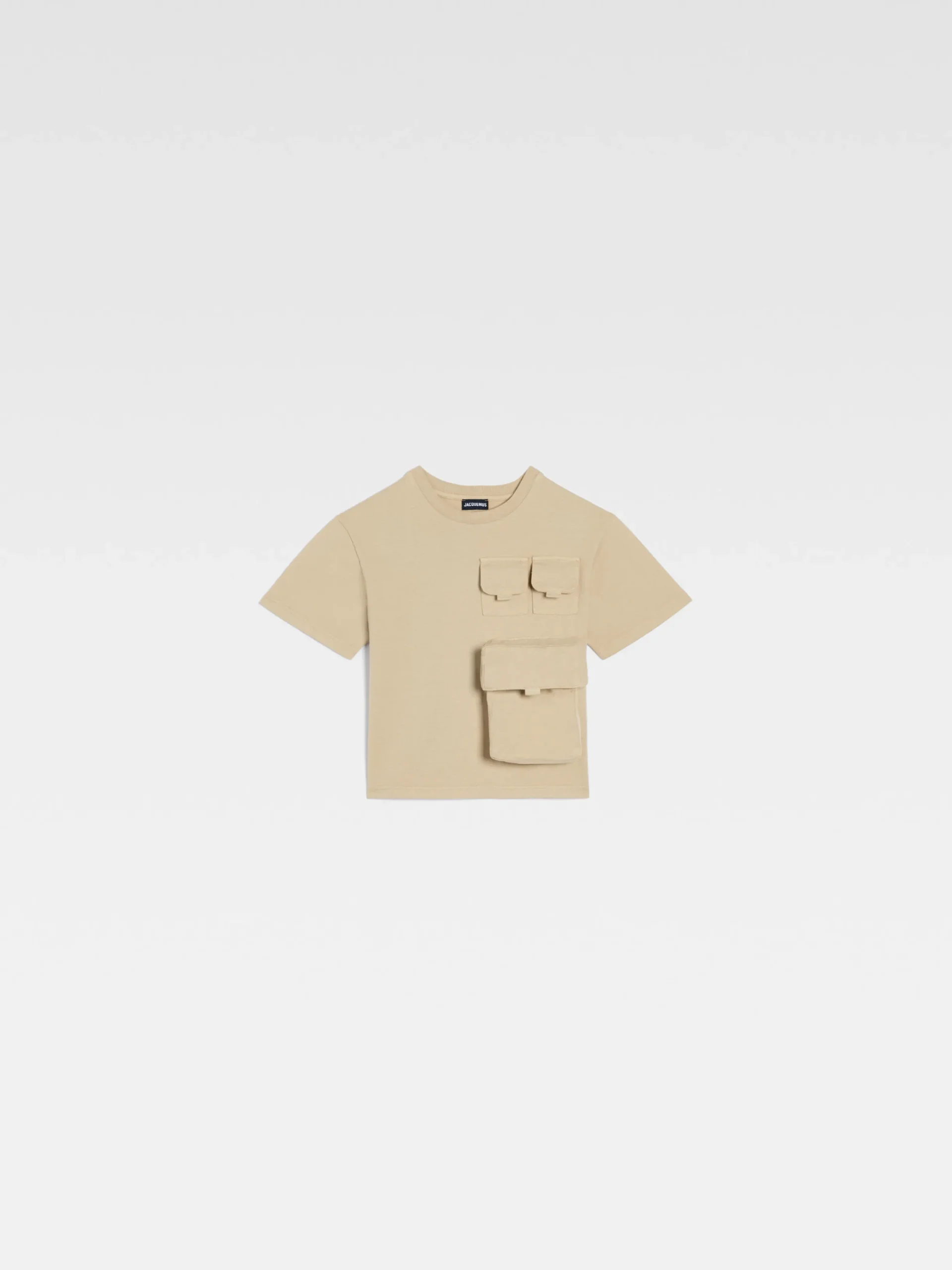 New Jacquemus Het Bolso T-shirt voor kinderen DarkBeige