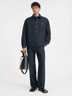 New Jacquemus Het Boulanger shirt DarkNavy