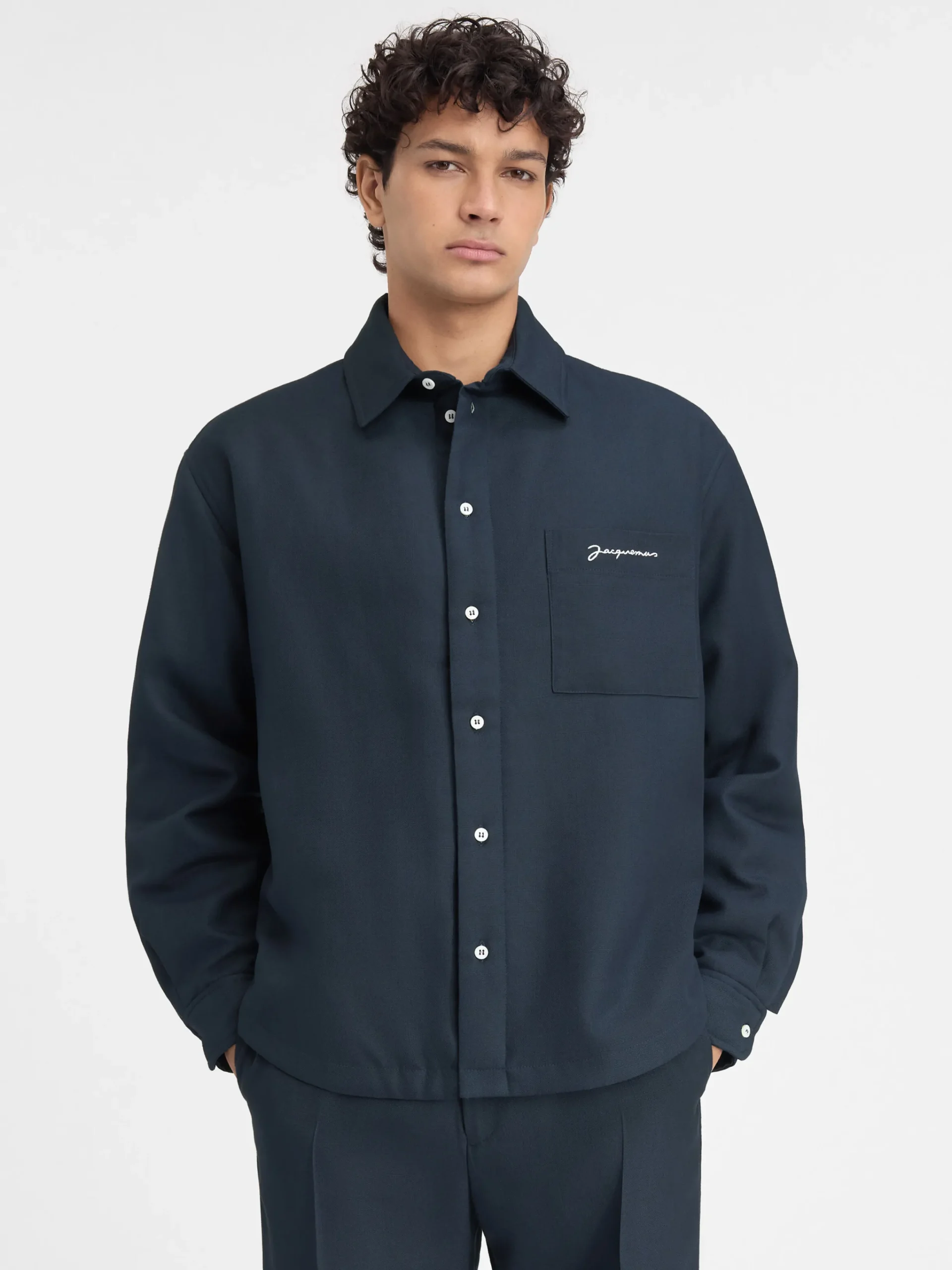 New Jacquemus Het Boulanger shirt DarkNavy