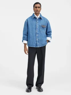 Online Jacquemus Het Boulanger shirt Blue/Tabac