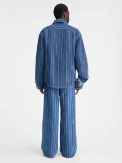 Discount Jacquemus Het Boulanger shirt PrintBlueStripes