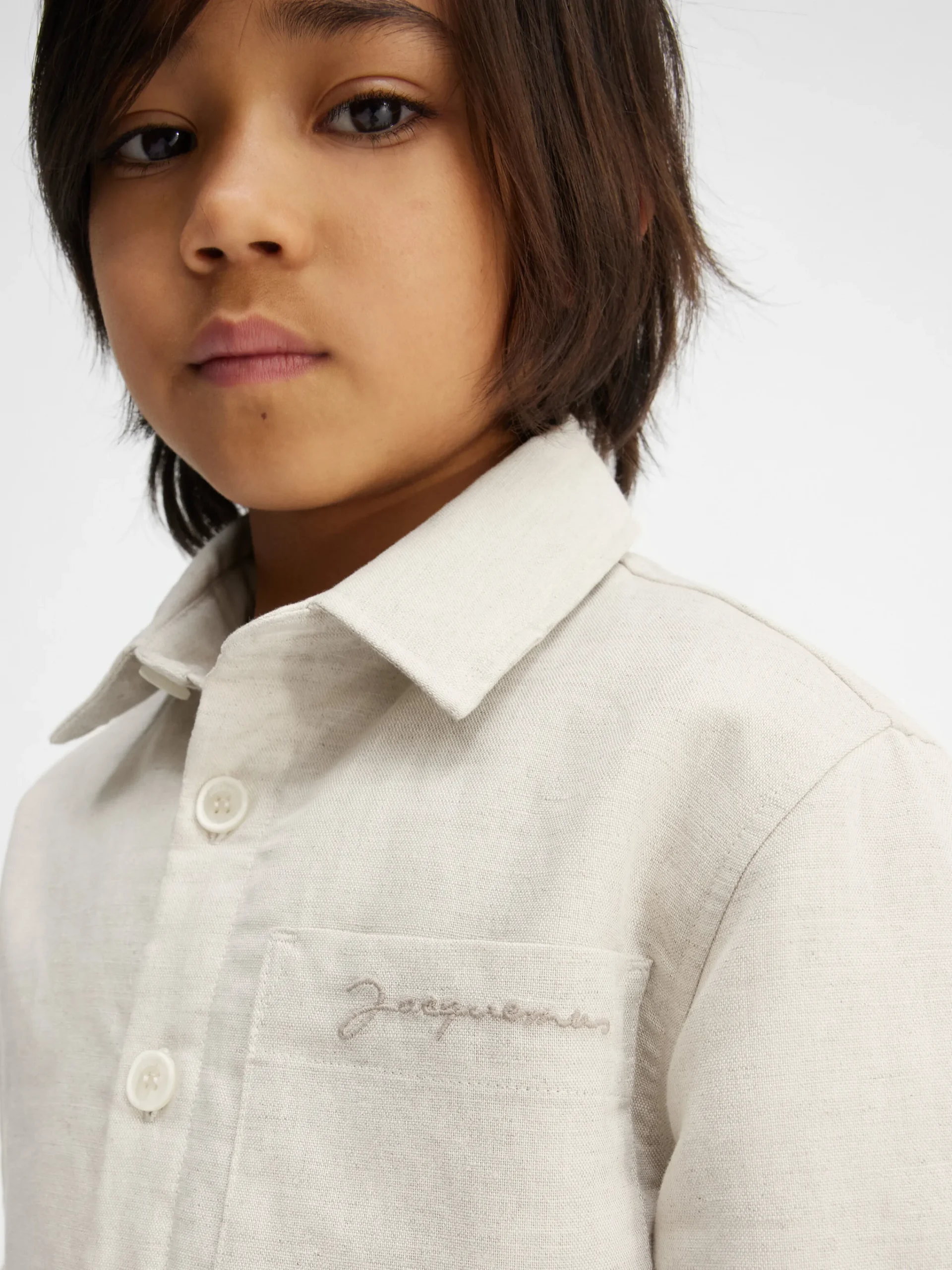Sale Jacquemus Het Boulanger shirt voor kinderen LightBeige