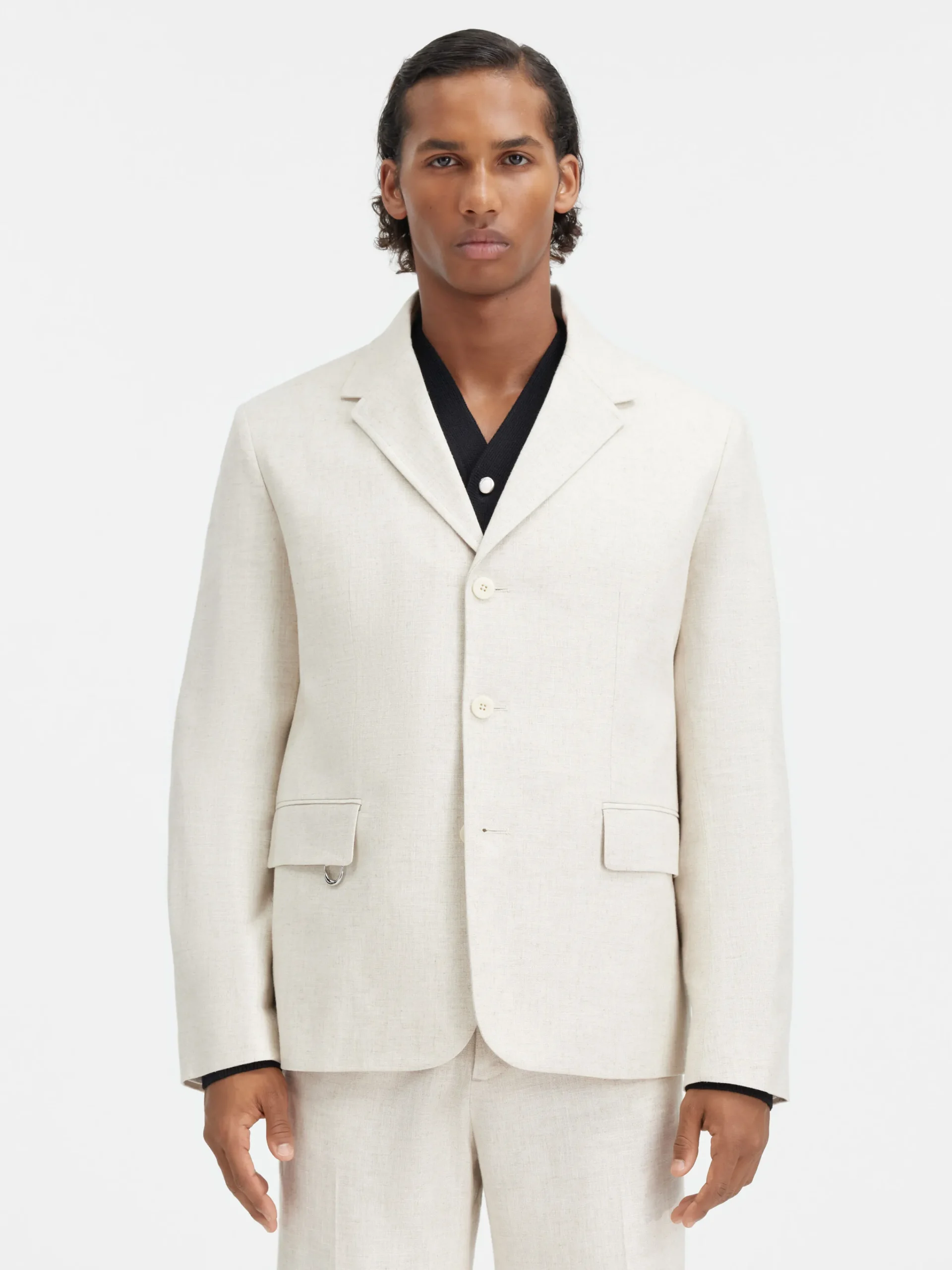 Hot Jacquemus Het Cabri jasje LightBeige