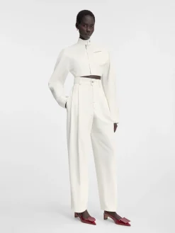 Hot Jacquemus Het Cabrio de-N&icirc;mes denim jack Off-White