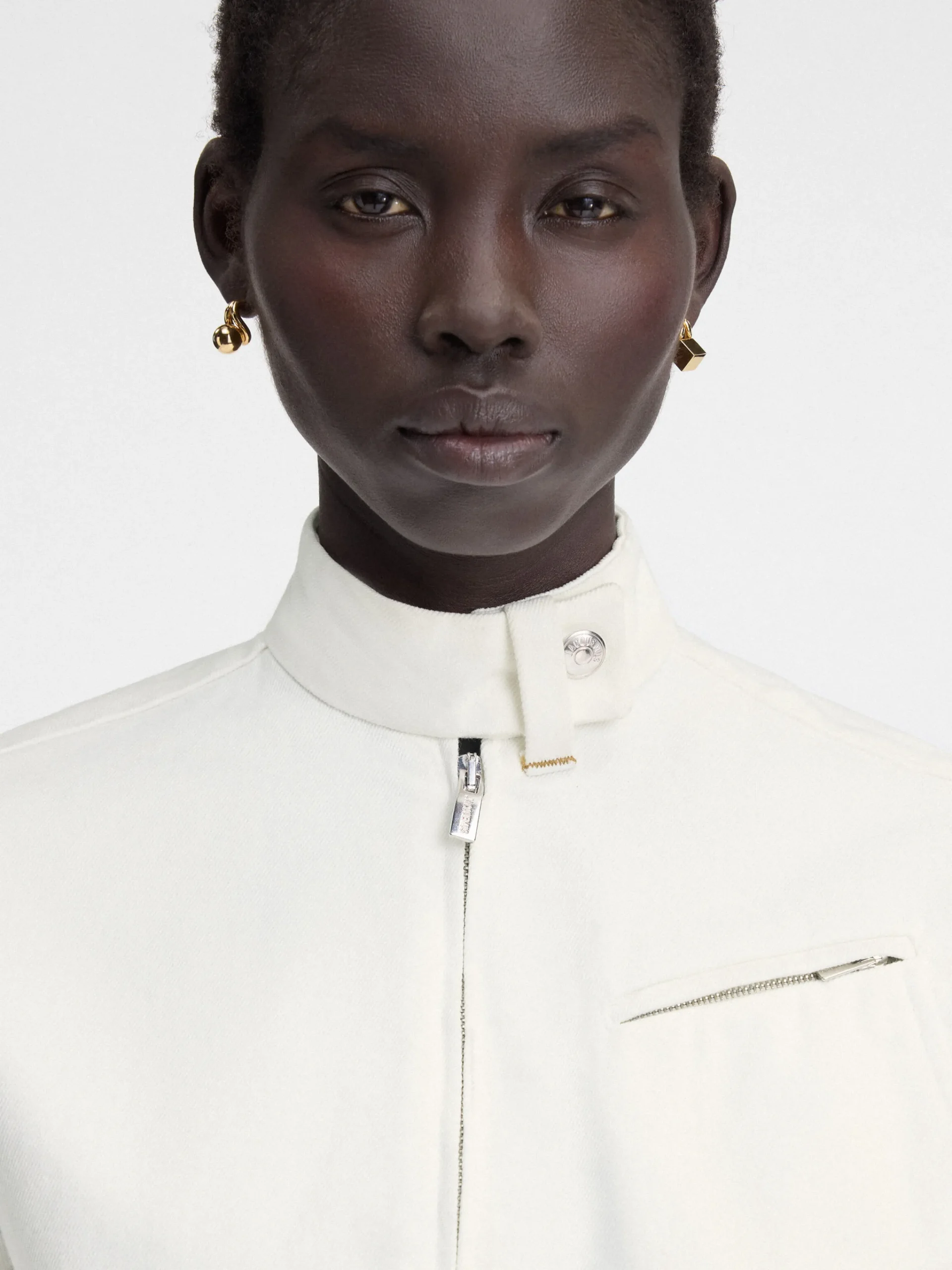 Hot Jacquemus Het Cabrio de-Nîmes denim jack Off-White