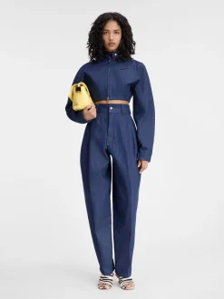 Fashion Jacquemus Het Cabrio de-N&icirc;mes denim jack Navy