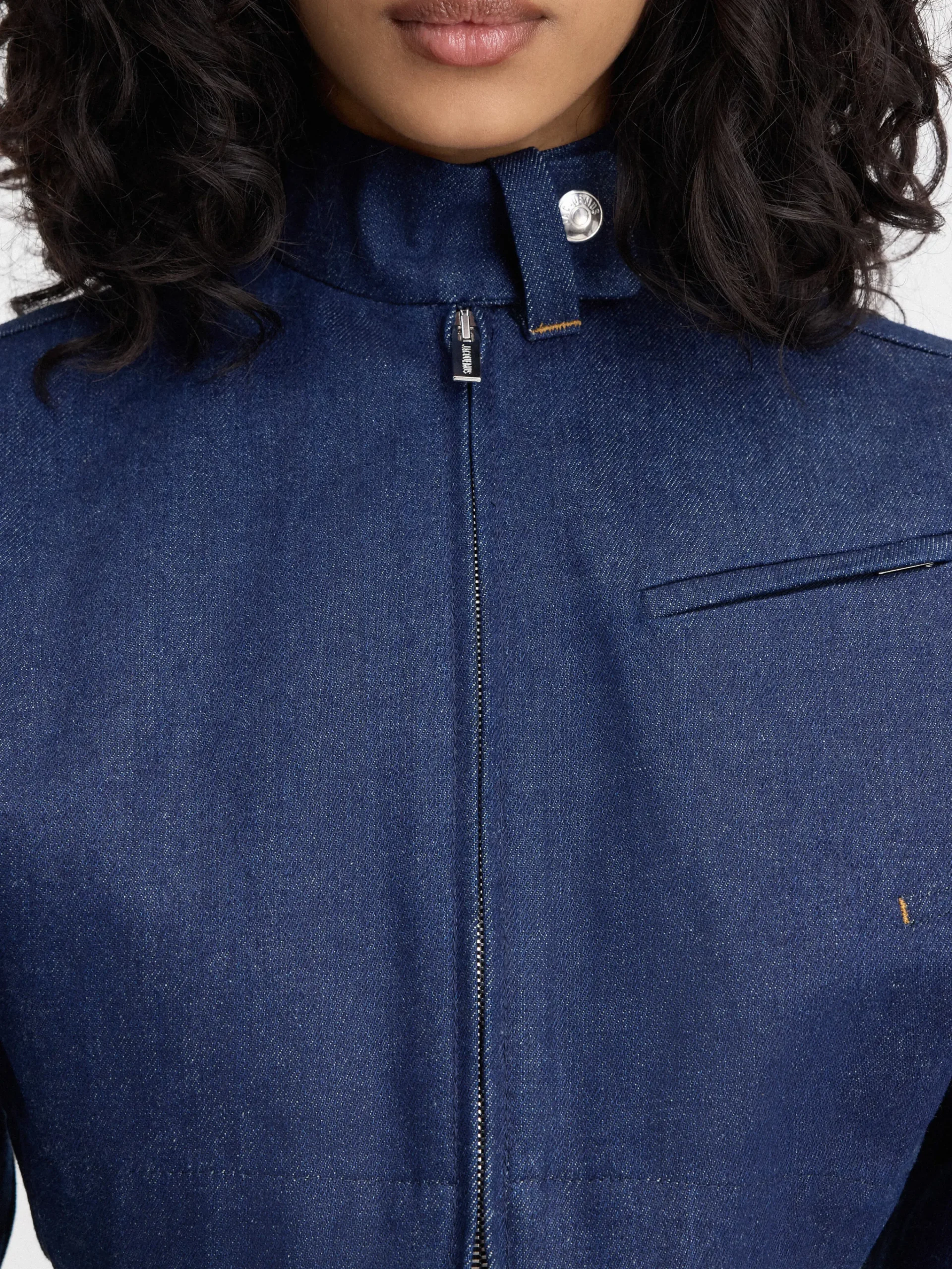Fashion Jacquemus Het Cabrio de-Nîmes denim jack Navy
