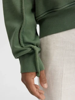 Fashion Jacquemus Het Camargue sweatshirt met rits DarkGreen