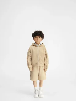 Sale Jacquemus Het Camargue sweatshirt met rits voor kinderen DarkBeige