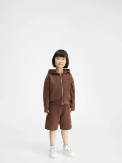 Discount Jacquemus Het Camargue sweatshirt met rits voor kinderen DarkBrown