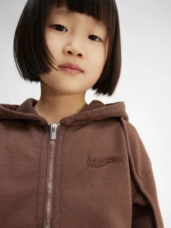 Discount Jacquemus Het Camargue sweatshirt met rits voor kinderen DarkBrown