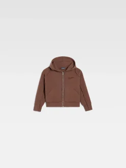 Discount Jacquemus Het Camargue sweatshirt met rits voor kinderen DarkBrown