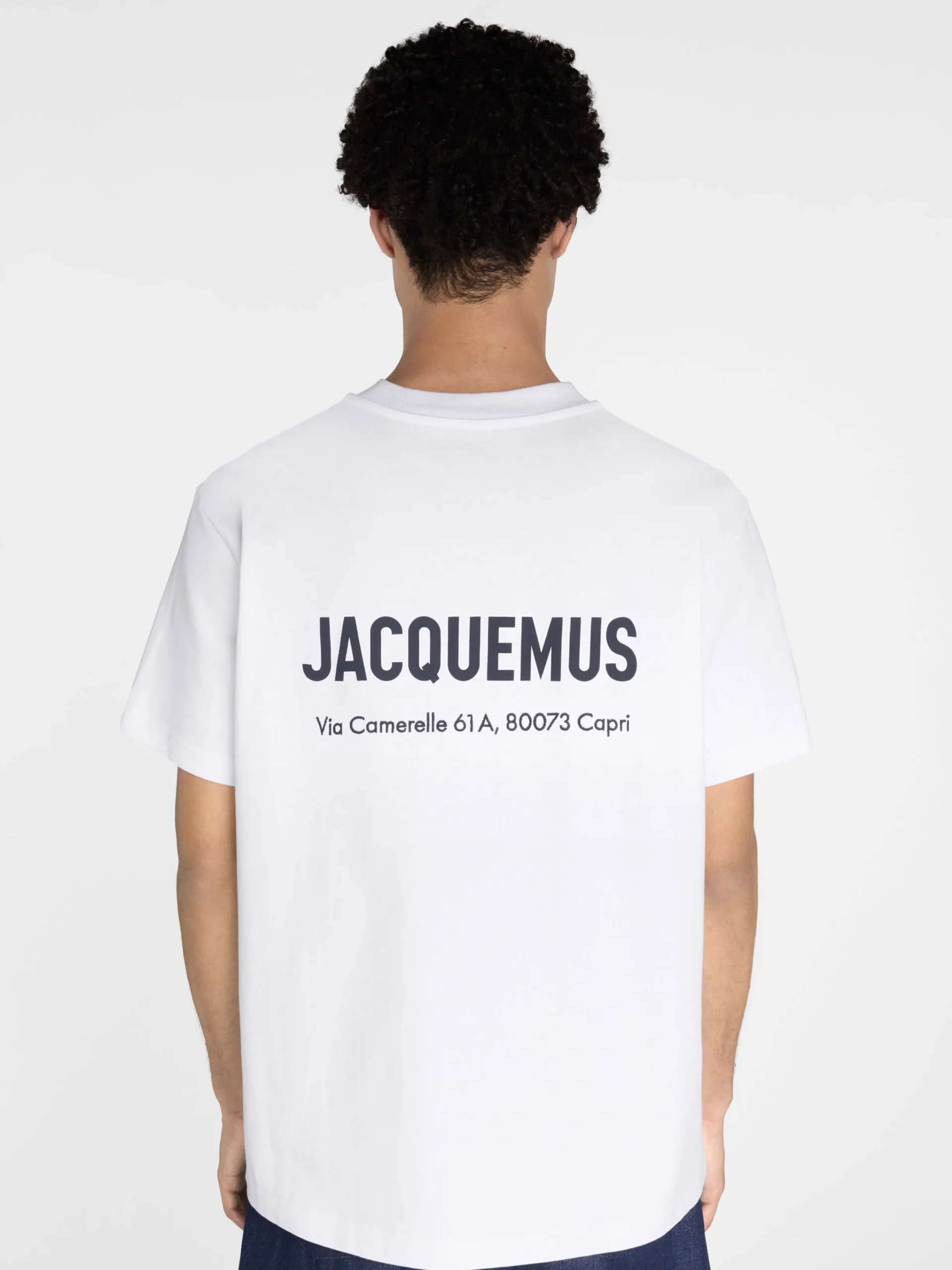 Sale Jacquemus Het Capri T-shirt met adres Capriwhite