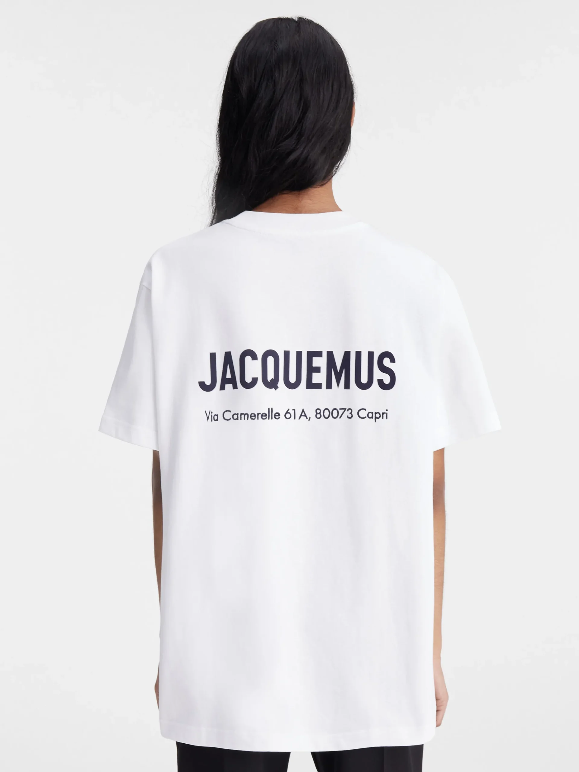 Sale Jacquemus Het Capri T-shirt met adres Capriwhite