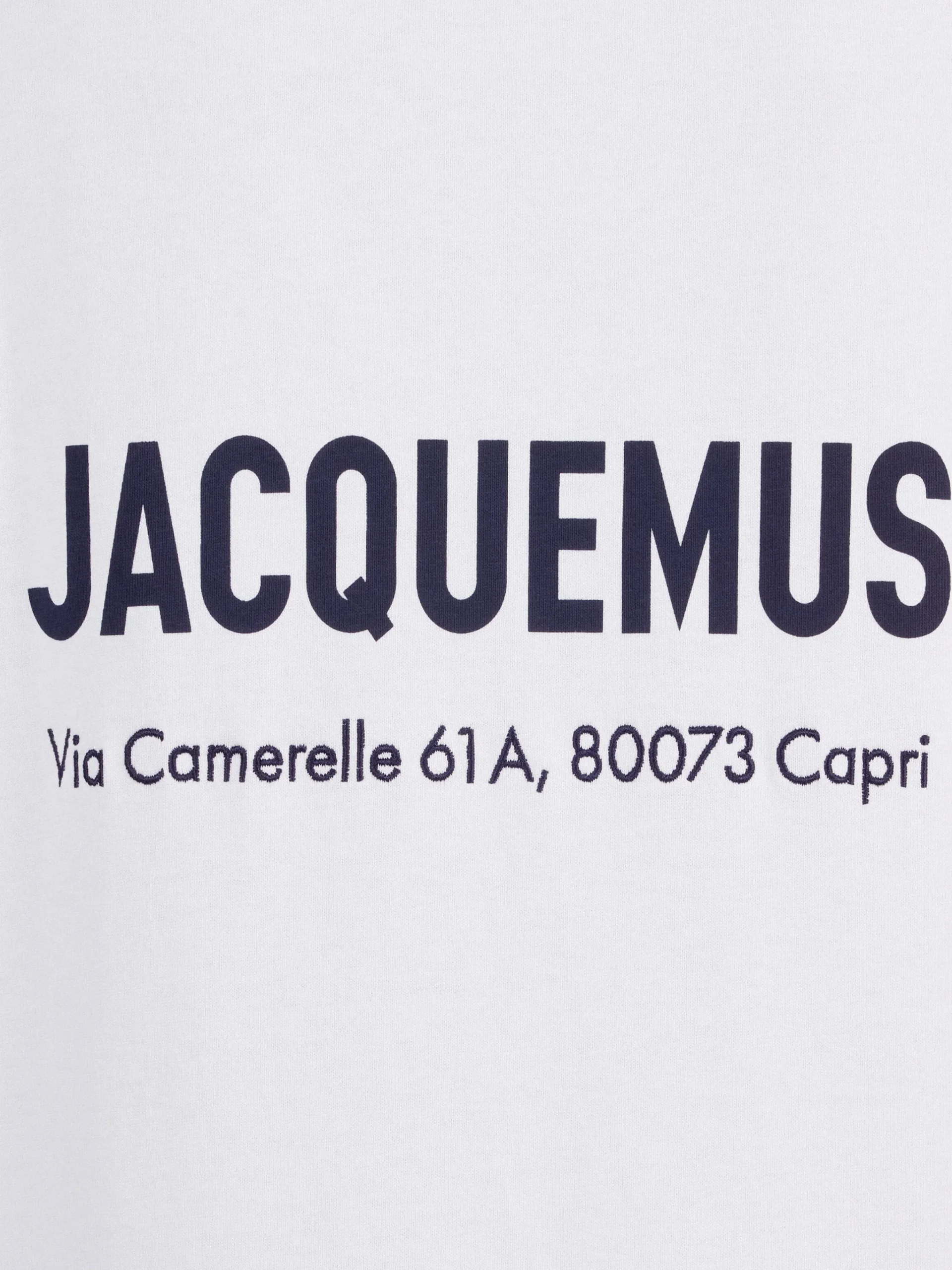 Sale Jacquemus Het Capri T-shirt met adres Capriwhite