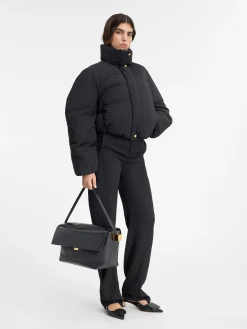 Discount Jacquemus Het Caraco cropped gewatteerde jasje Black