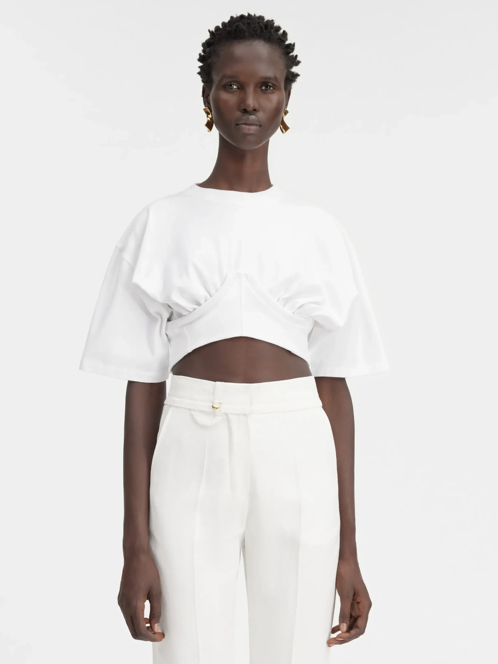 Hot Jacquemus Het Caraco T-shirt White