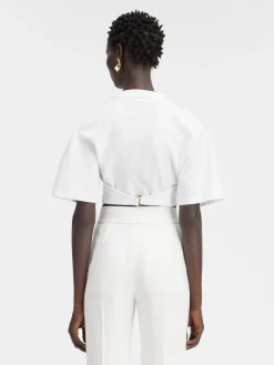 Hot Jacquemus Het Caraco T-shirt White