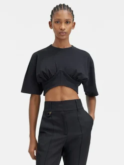 Hot Jacquemus Het Caraco T-shirt Black