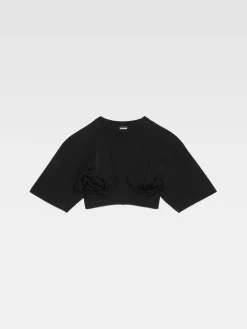 Hot Jacquemus Het Caraco T-shirt Black