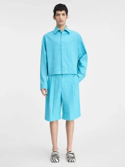 Hot Jacquemus Het Corto shirt Turquoise
