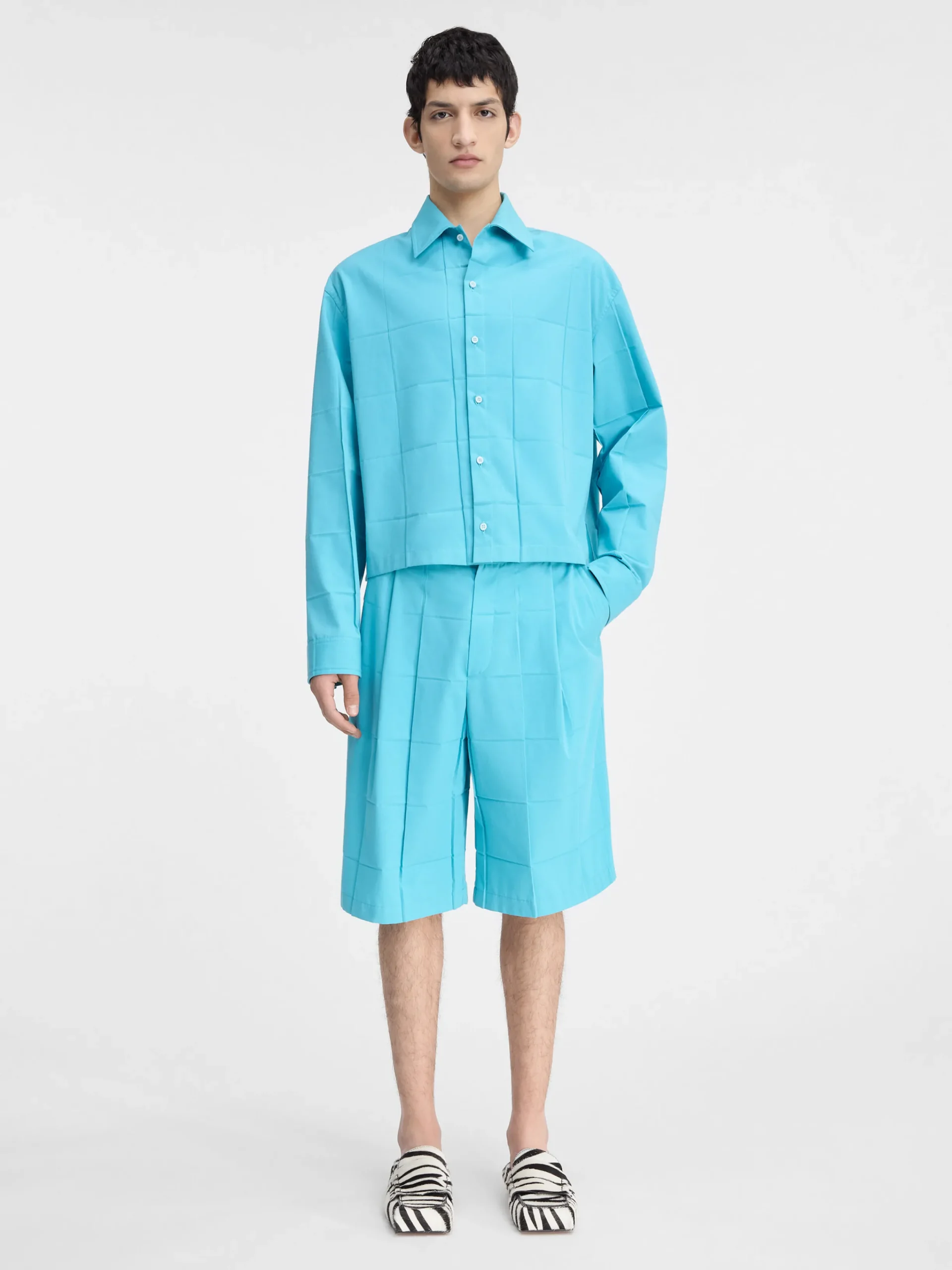 Hot Jacquemus Het Corto shirt Turquoise