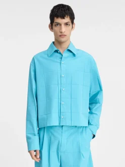 Hot Jacquemus Het Corto shirt Turquoise