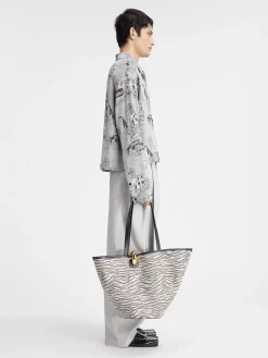 Online Jacquemus Het Corto shirt JacquardCapriCarsGrey