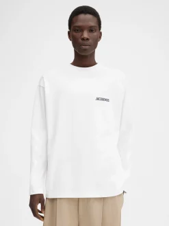 Discount Jacquemus Het Courchevel T-shirt met adres CourchevelWhite