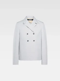 Discount Jacquemus Het Cuadrada jasje LightGrey
