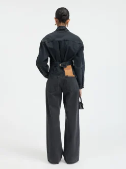 Hot Jacquemus Het de-Nîmes denim jack Black